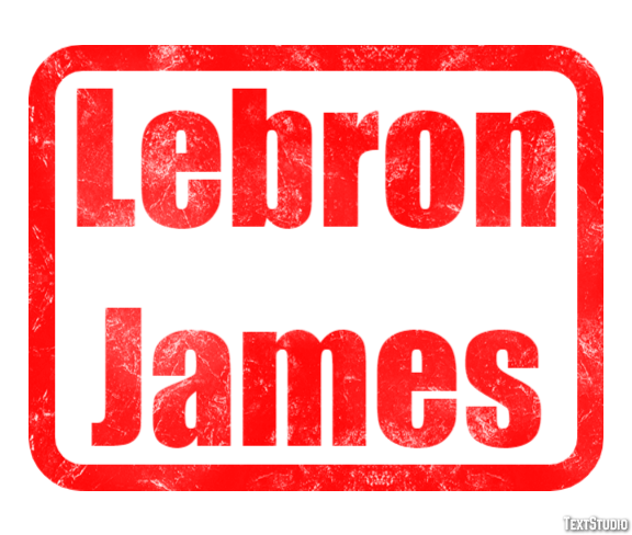Lebron James Texteffekt