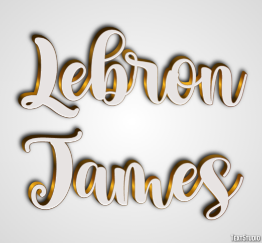 Lebron James Texteffekt