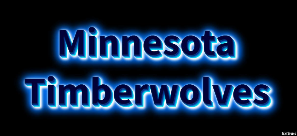 Minnesota Timberwolves Efeito de texto