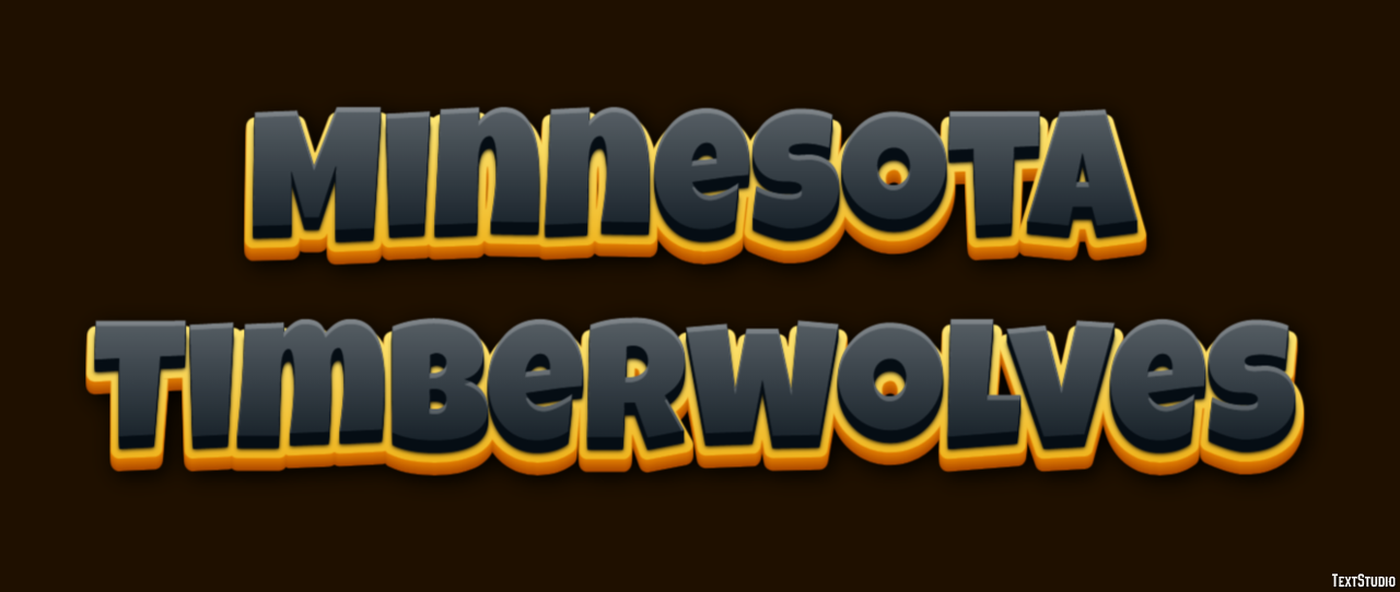Minnesota Timberwolves Efeito de texto