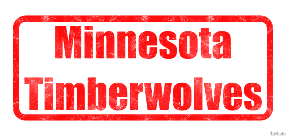 Minnesota Timberwolves Efeito de texto