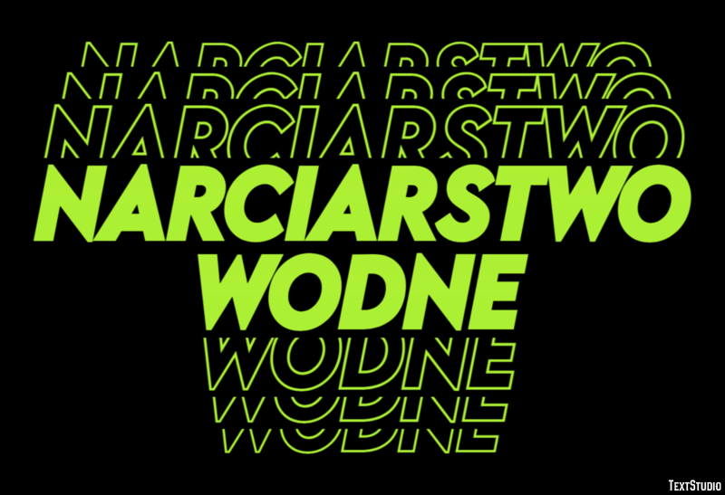 Narciarstwo wodne Effetto testo