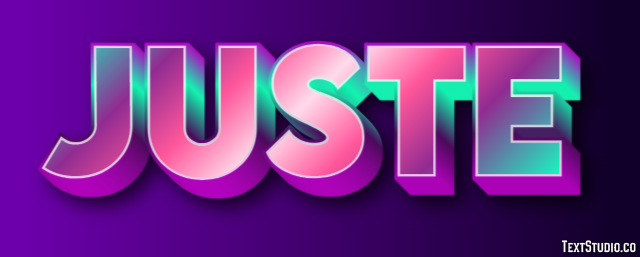 Juste Texteffekt