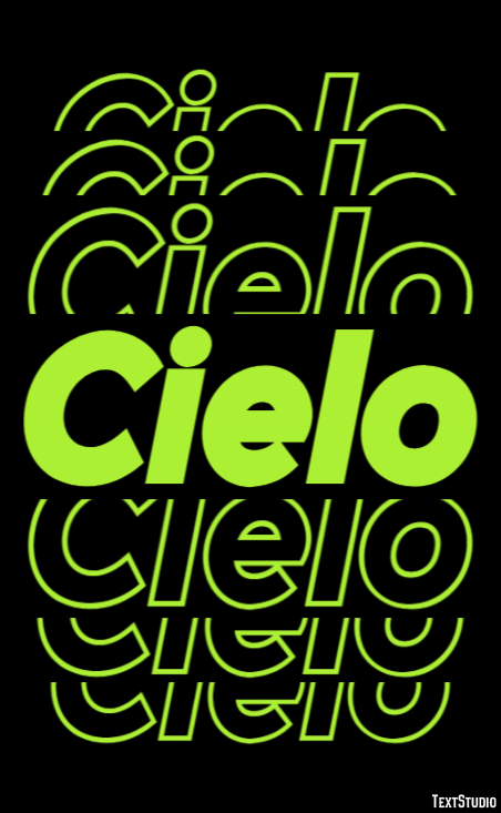 Cielo Эффект текста