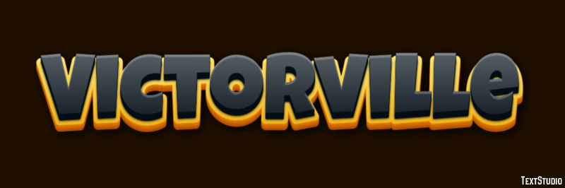 Victorville Эффект текста