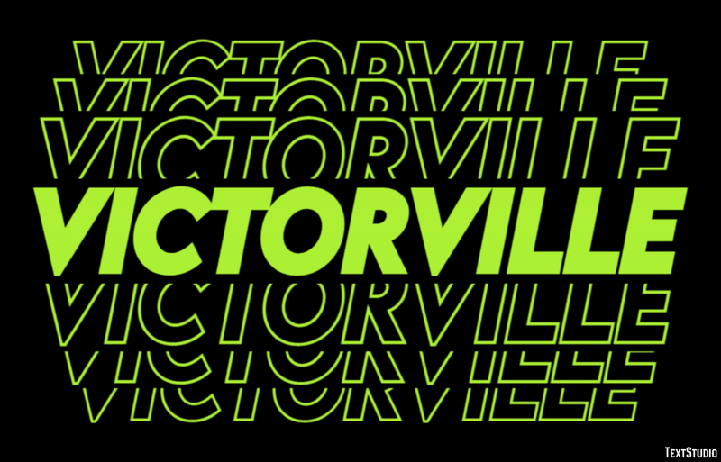Victorville Efekt tekstowy