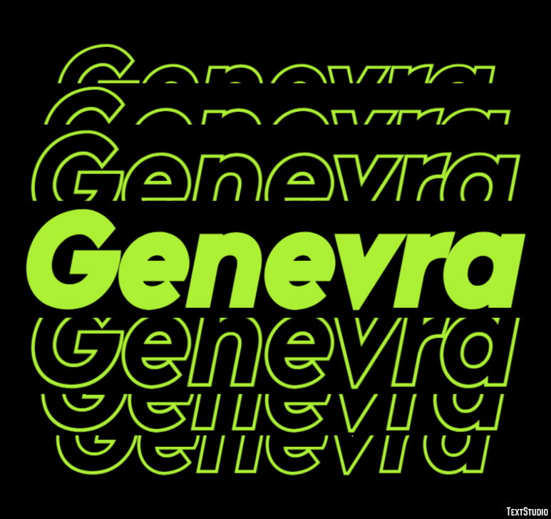 Genevra Text Effect