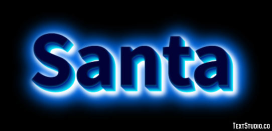Santa Effetto testo