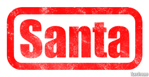 Santa Effetto testo