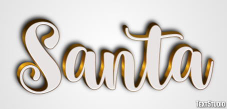 Santa Effetto testo