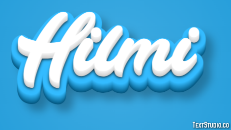 Hilmi Efeito de texto