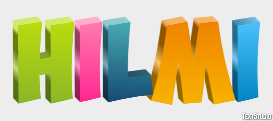 Hilmi Efeito de texto