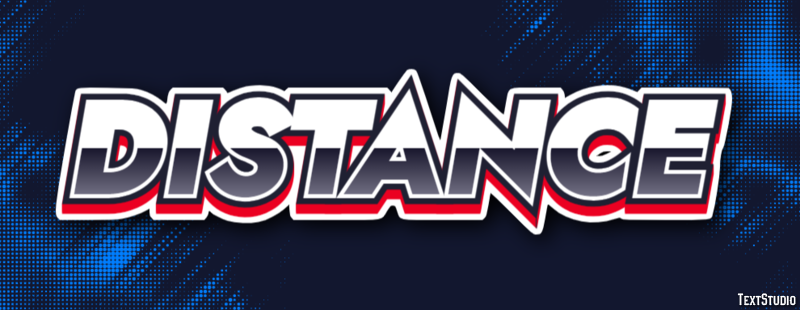 Distance Text Effect