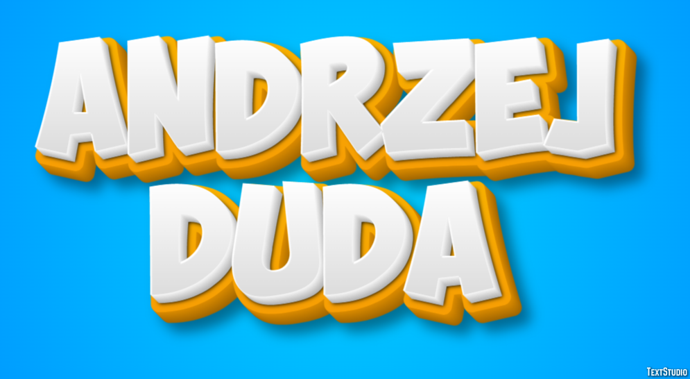 Andrzej Duda Efeito de texto
