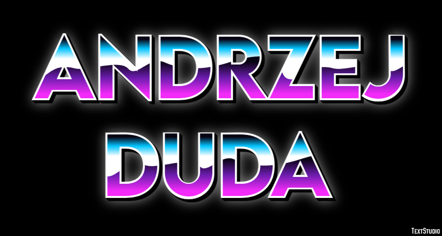 Andrzej Duda Efeito de texto