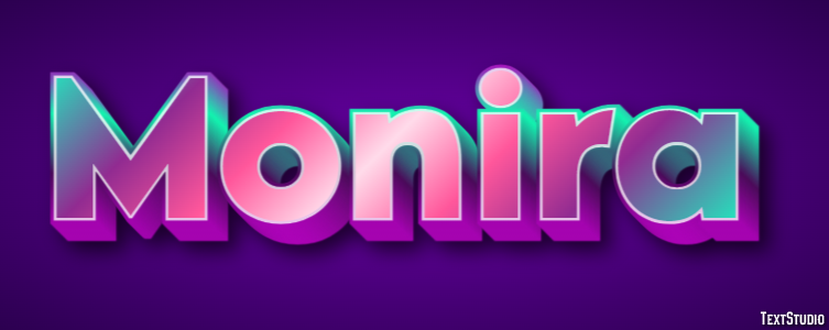 Monira Text effect
