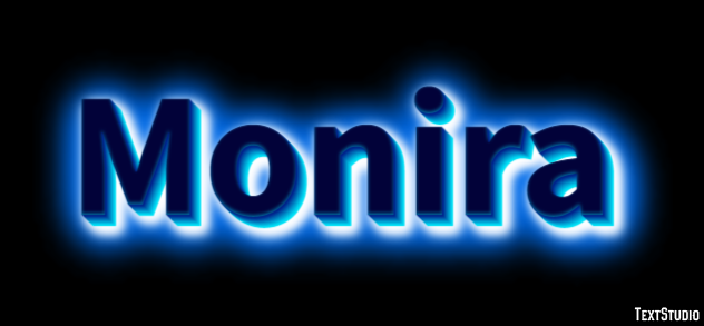 Monira Text effect