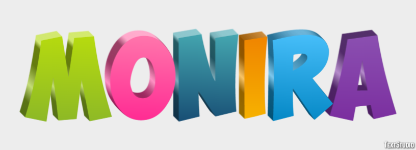 Monira Text effect