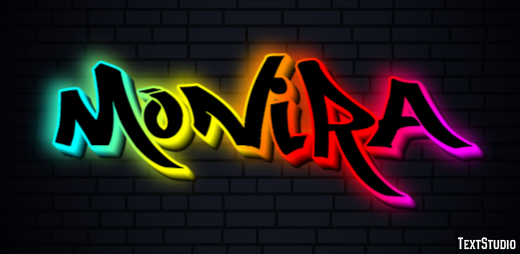 Monira Text effect