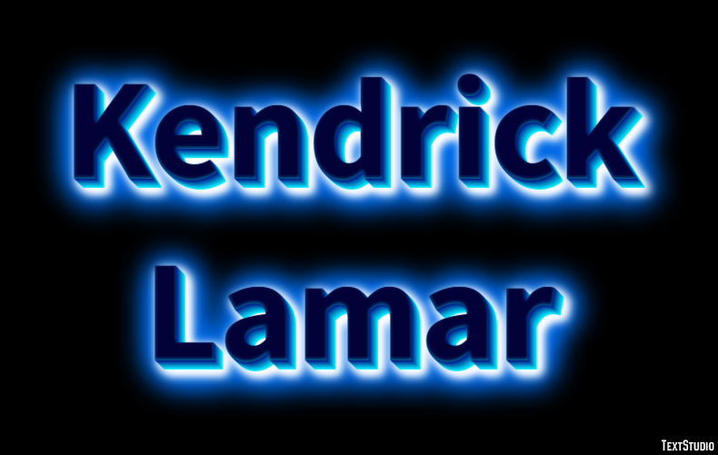 Kendrick Lamar Text effect