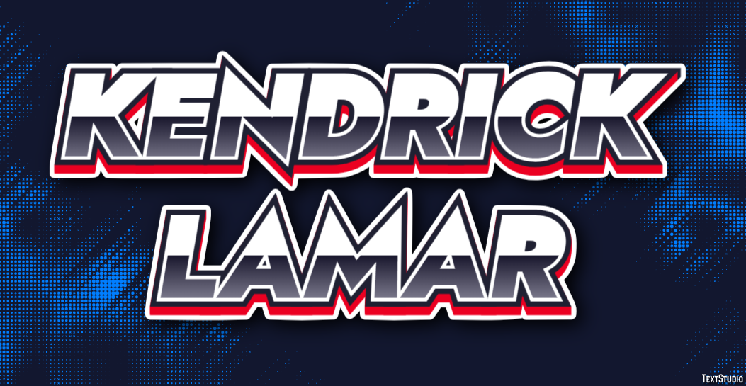 Kendrick Lamar Text effect