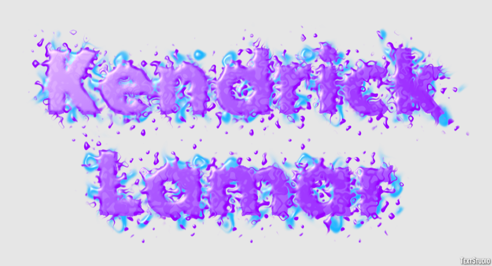 Kendrick Lamar Text effect
