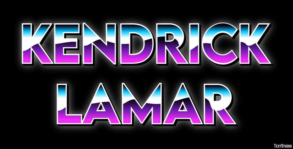 Kendrick Lamar Text effect