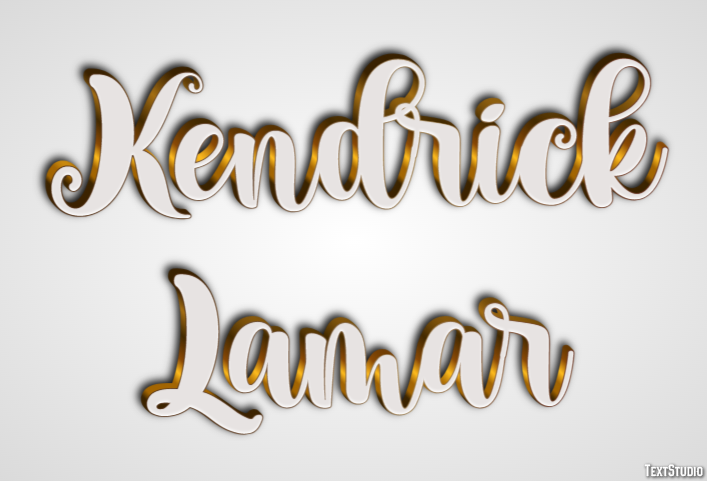 Kendrick Lamar Text effect