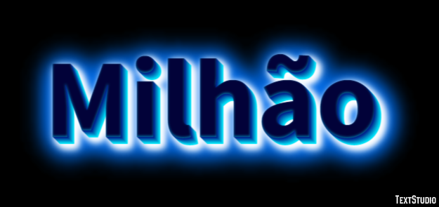 Milhão Efeito de texto
