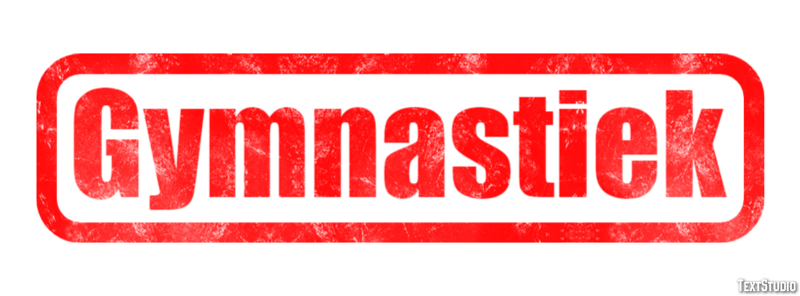 Gymnastiek Tekst Effect