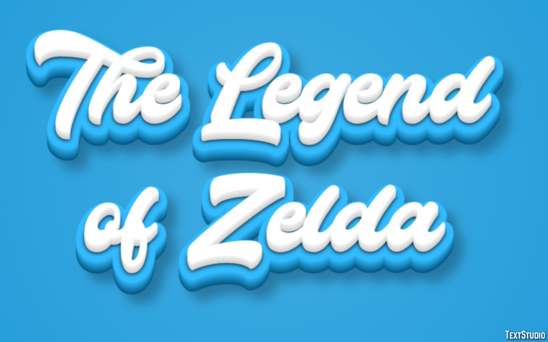 The Legend of Zelda Effetto testo