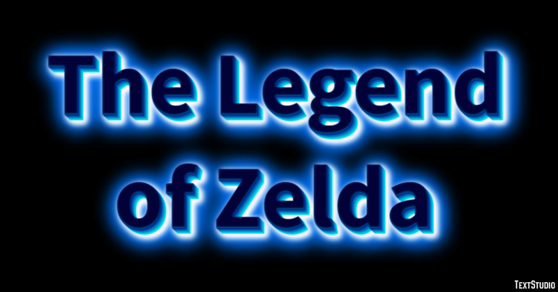 The Legend of Zelda Text Effect