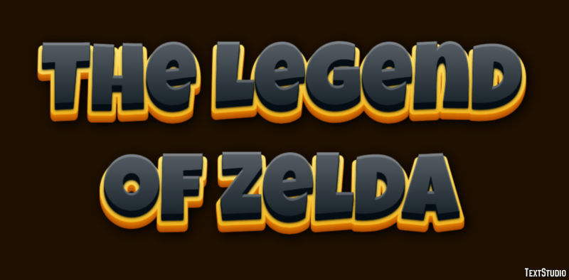 The Legend of Zelda Text Effect