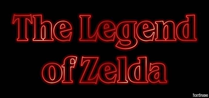 The Legend of Zelda Effetto testo