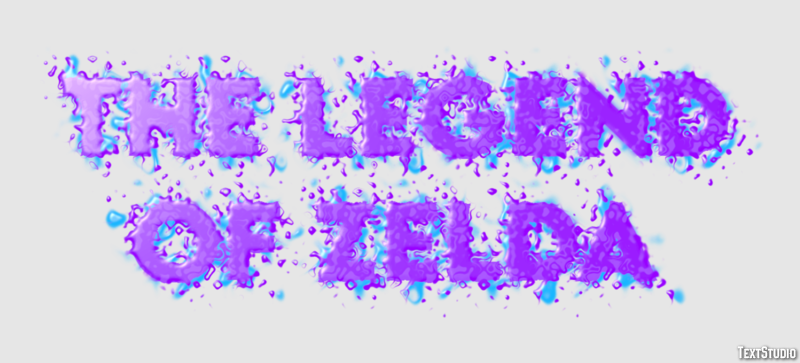 The Legend of Zelda Text Effect