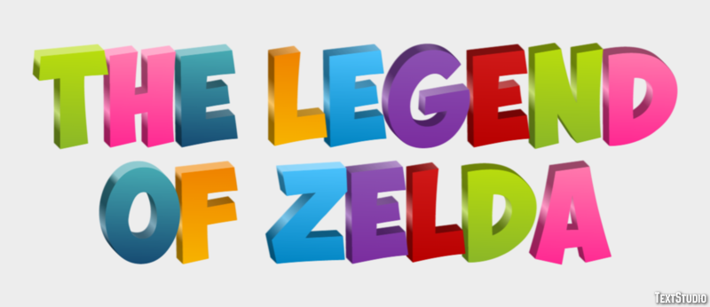 The Legend of Zelda Effetto testo