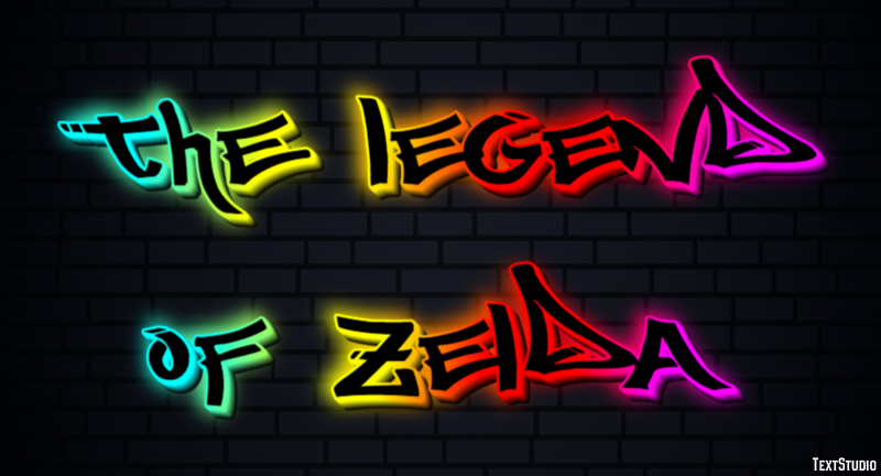 The Legend of Zelda Effetto testo