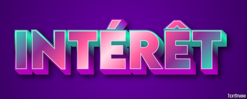 Intérêt Effet de Texte