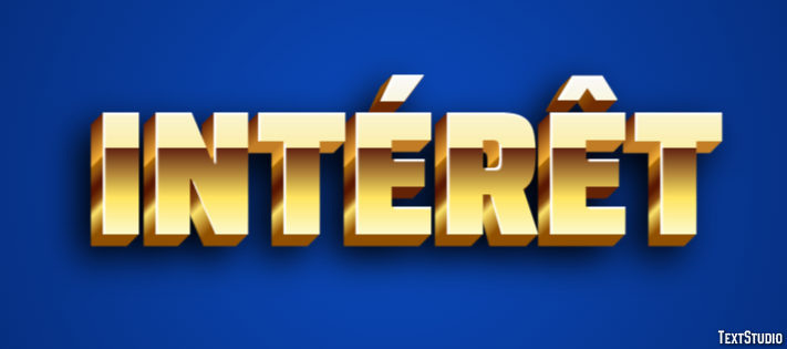 Intérêt Effet de Texte