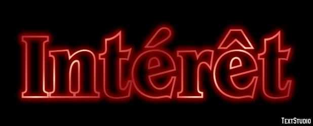 Intérêt Effet de Texte
