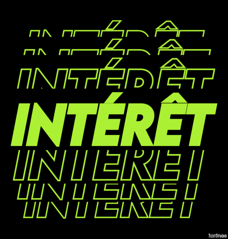 Intérêt Effet de Texte