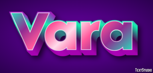 Vara Text effect