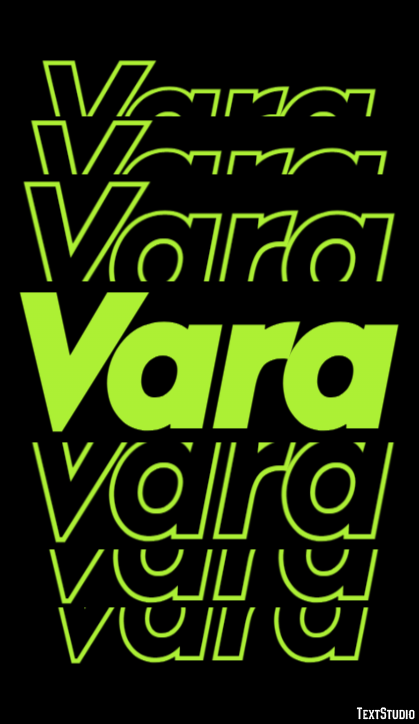 Vara Text Effect