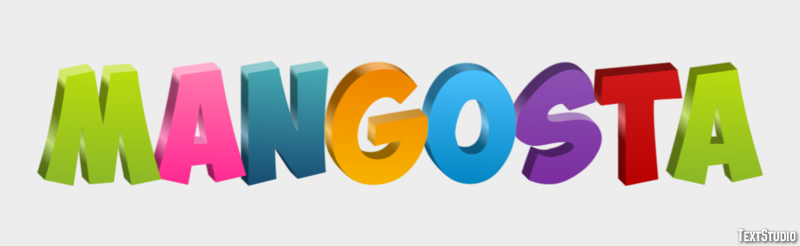 Mangosta Efecto de Texto