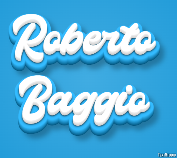 Roberto Baggio Text Effect