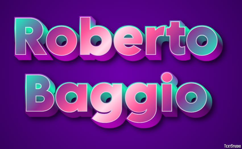 Roberto Baggio Text Effect