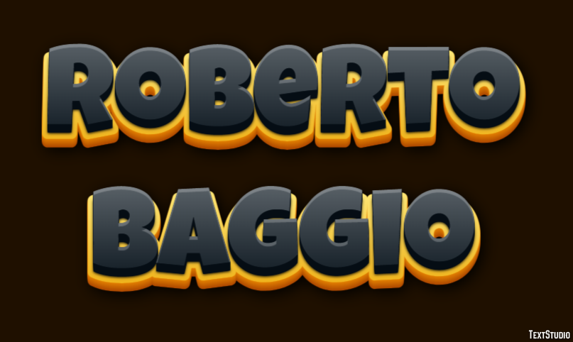 Roberto Baggio テキスト効果