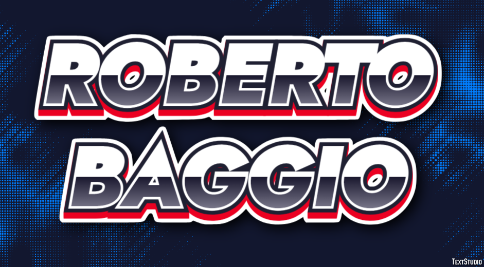 Roberto Baggio Text Effect