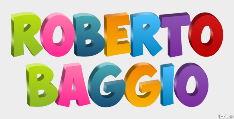 Roberto Baggio Text Effect