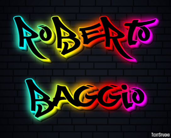 Roberto Baggio Text Effect